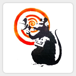 Rat Listening Sticker